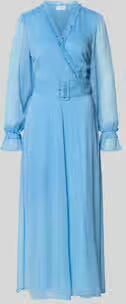 Vila maxi-jurk met riem en ruches model 'EMMA'