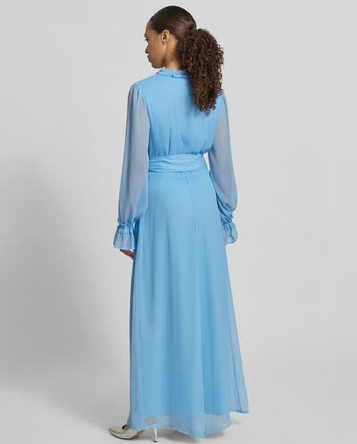 Vila maxi-jurk met riem en ruches model 'EMMA' - Foto 3