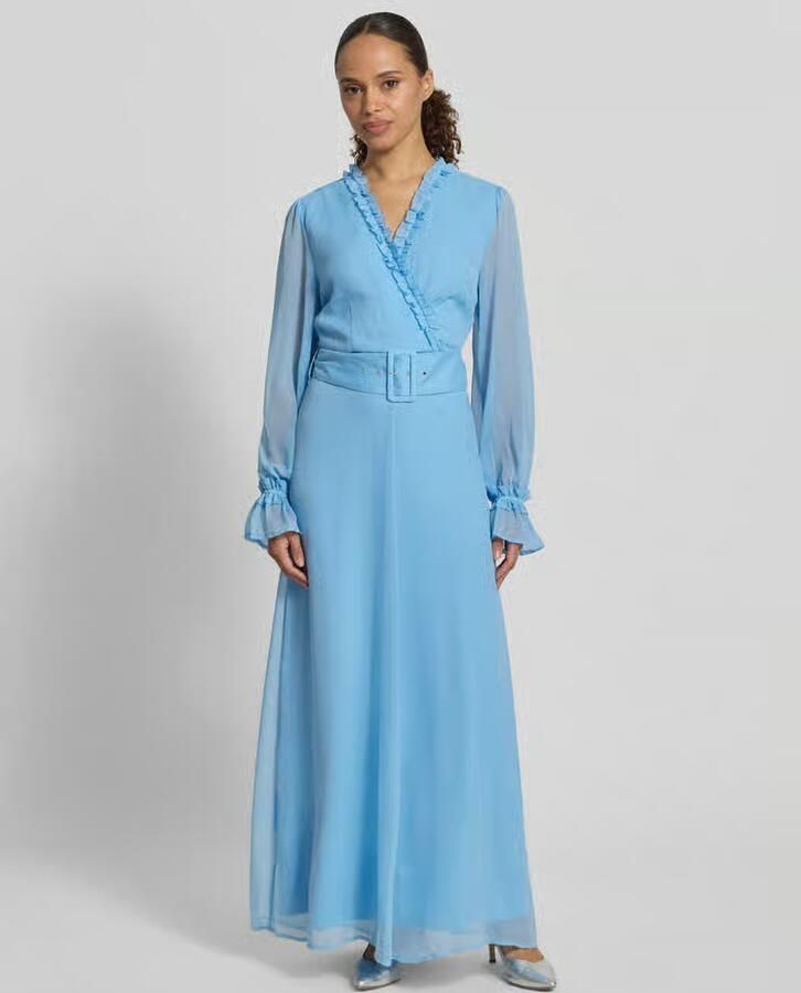 Vila maxi-jurk met riem en ruches model 'EMMA' - Foto 2