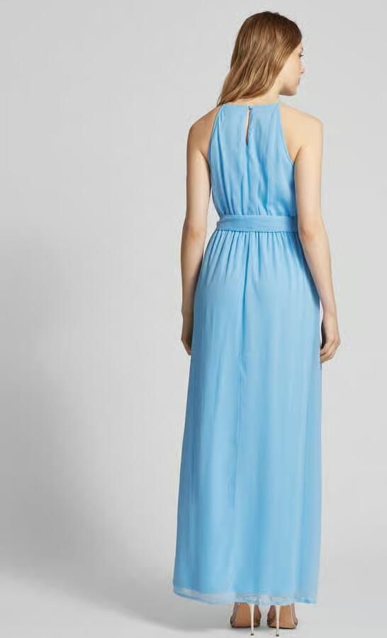 Vila Maxi-jurk met strikceintuur model 'FALIA' - Foto 3