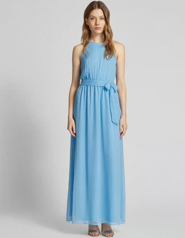 Vila Maxi-jurk met strikceintuur model 'FALIA' - Foto 4