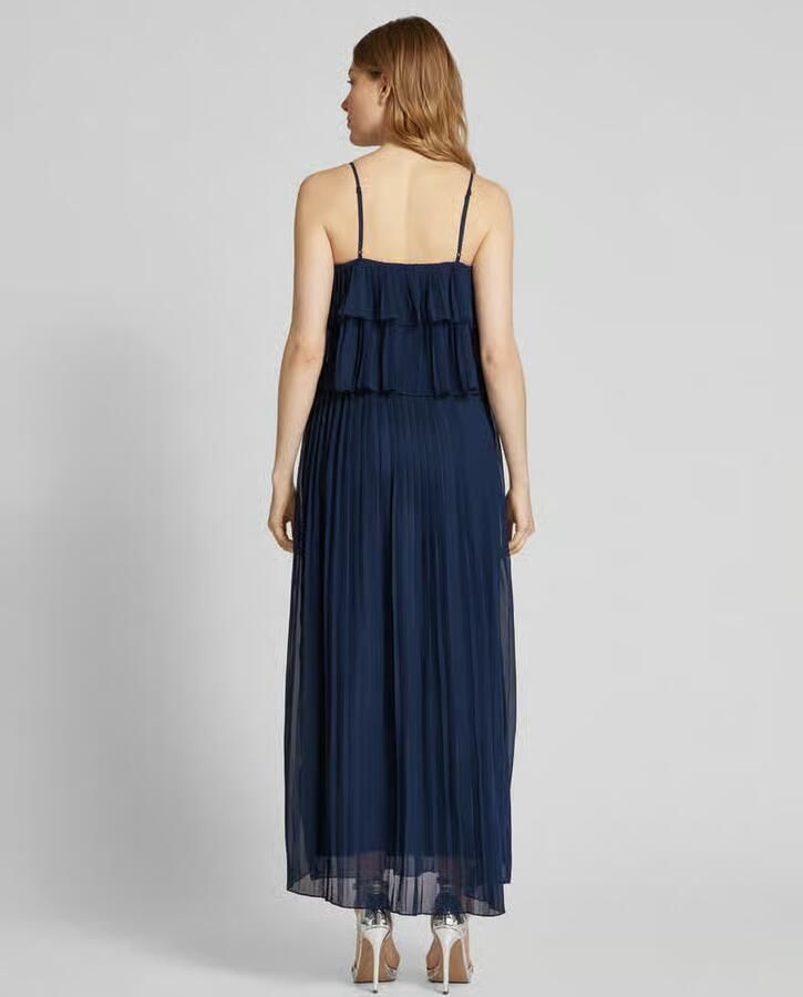 Vila Jurk met bandjes VICHIFFON SINGLET PLEATS DRESS NOOS
