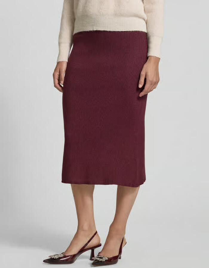 Vila Knielange gebreide rok met elastische band model 'COMFY' - Foto 2