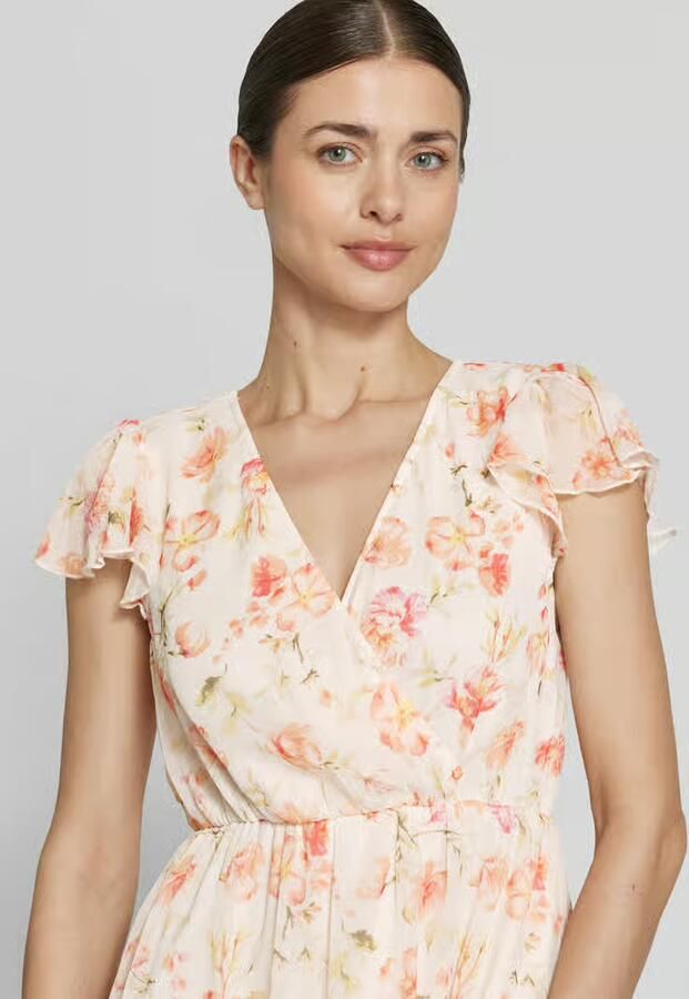 Vila midi-jurk in all-over look model 'EMMA'
