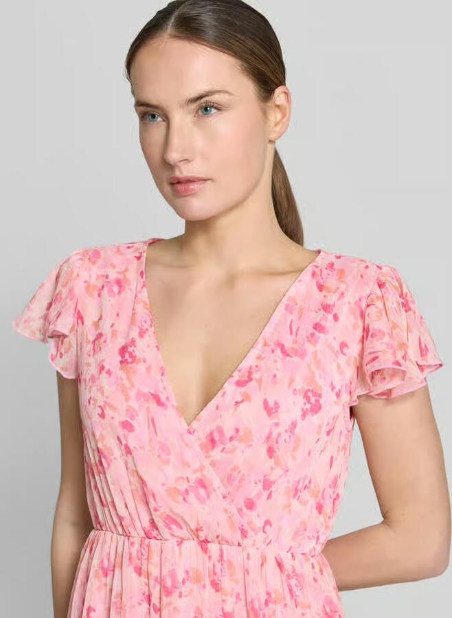 Vila midi-jurk in all-over look model 'EMMA'