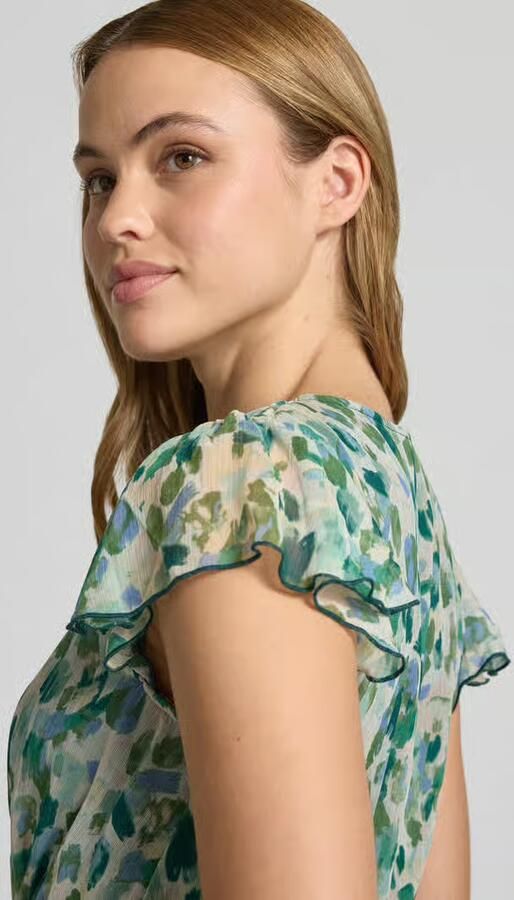 Vila midi-jurk in all-over look model 'EMMA'