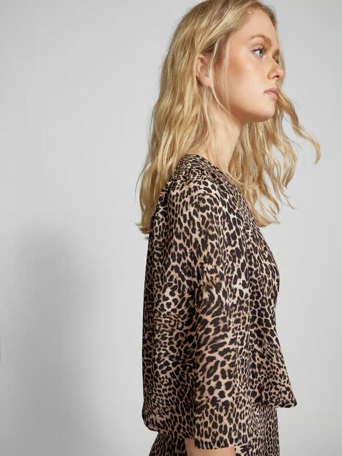 Vila Midi-jurk met dierenprint model 'LEILA'