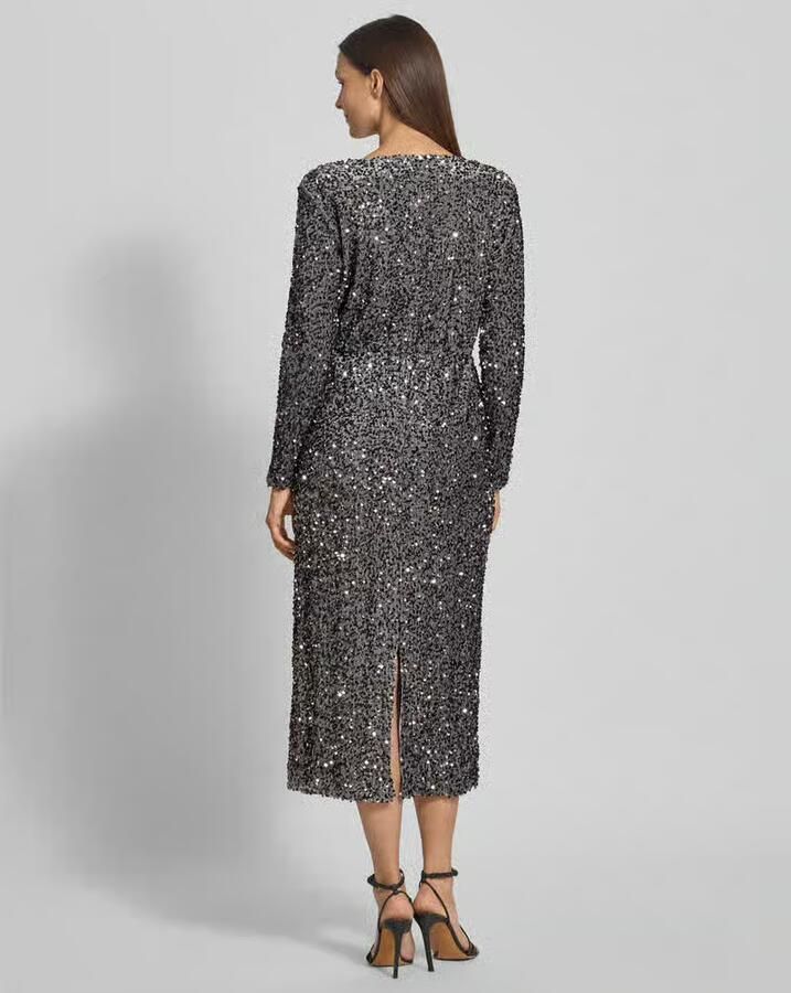 Vila Midi-jurk met V-hals model 'FAITH'