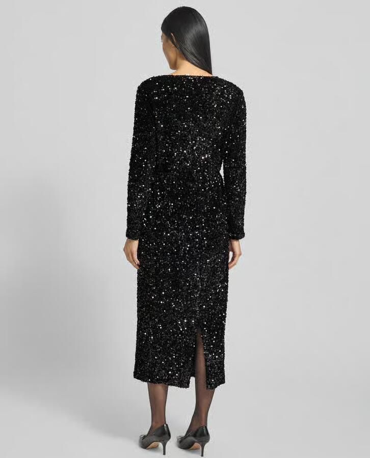 Vila Midi-jurk met V-hals model 'FAITH'