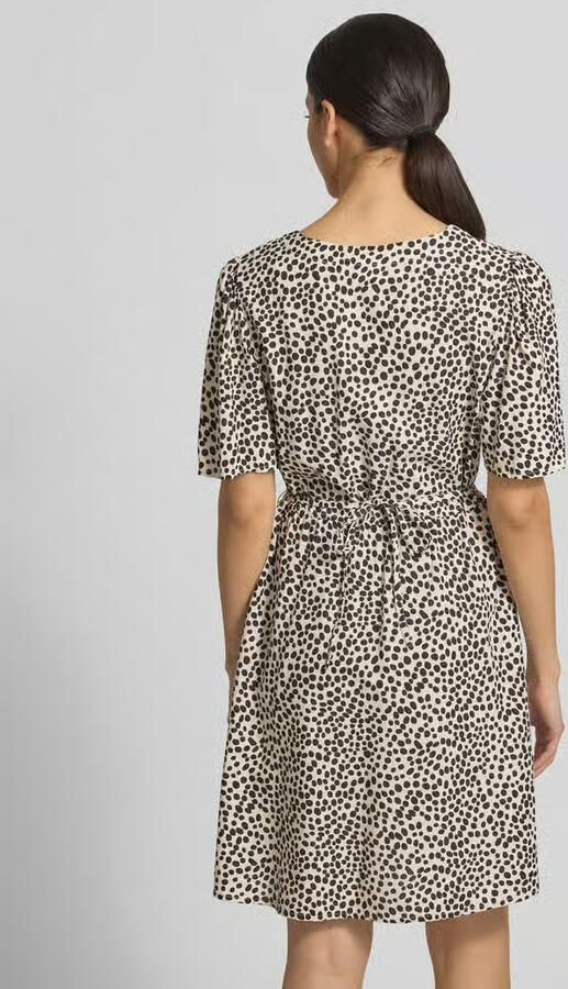 Vila Mini-jurk van viscose met korte knoopsluiting model 'GRACE'