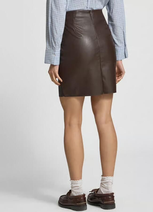 Vila Minirok in leerlook model 'DAGMAR' - Foto 4