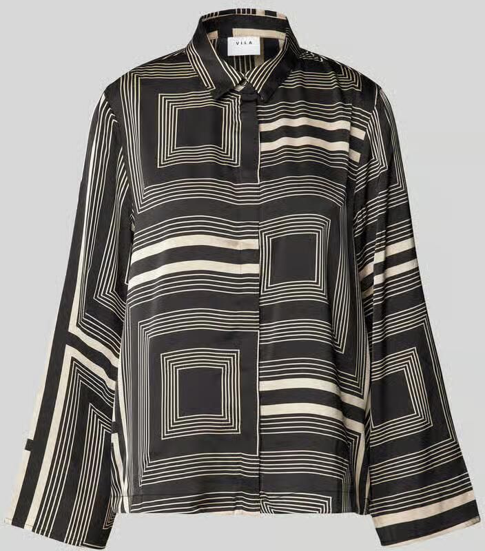 Vila Overhemdblouse met overhemdkraag model 'MADJA' - Foto 3