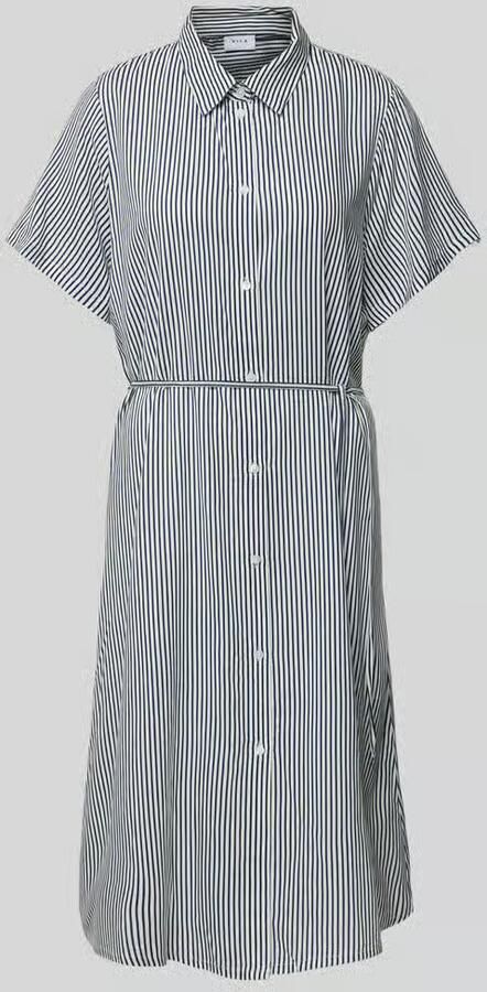 Vila Overhemdjurk van viscose met tailleband model 'Viragna'