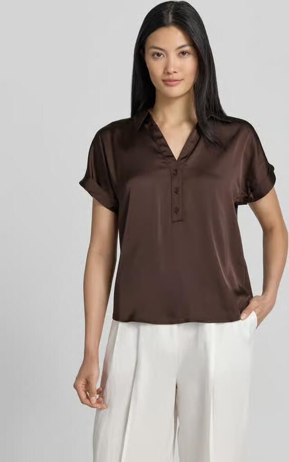 Vila regular fit blouse met V-hals model 'ENNA RAVENNA' - Foto 4
