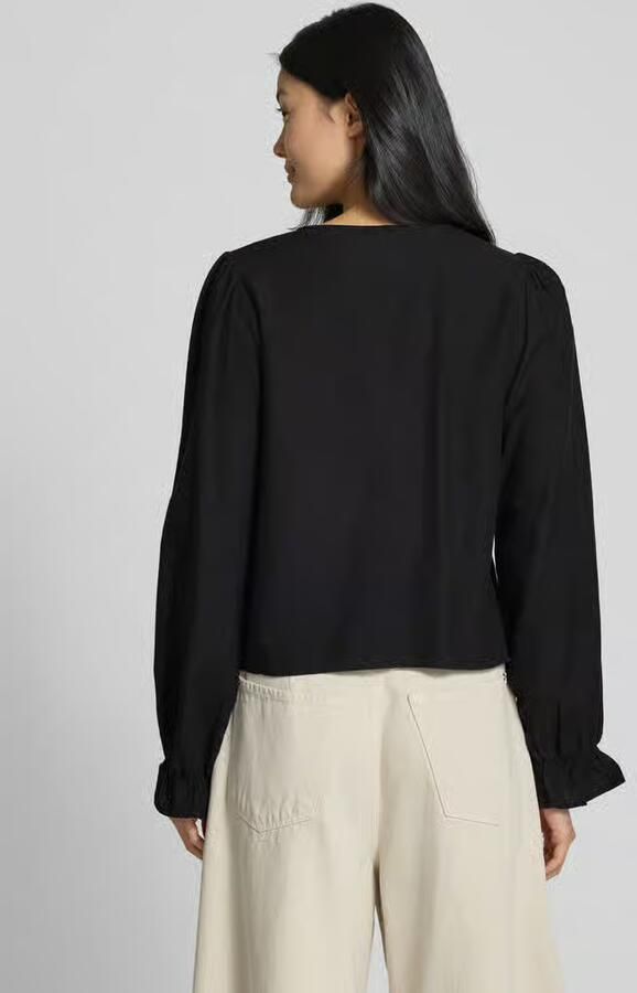 Vila Regular fit blouse met vetersluiting model 'POLENE' - Foto 3