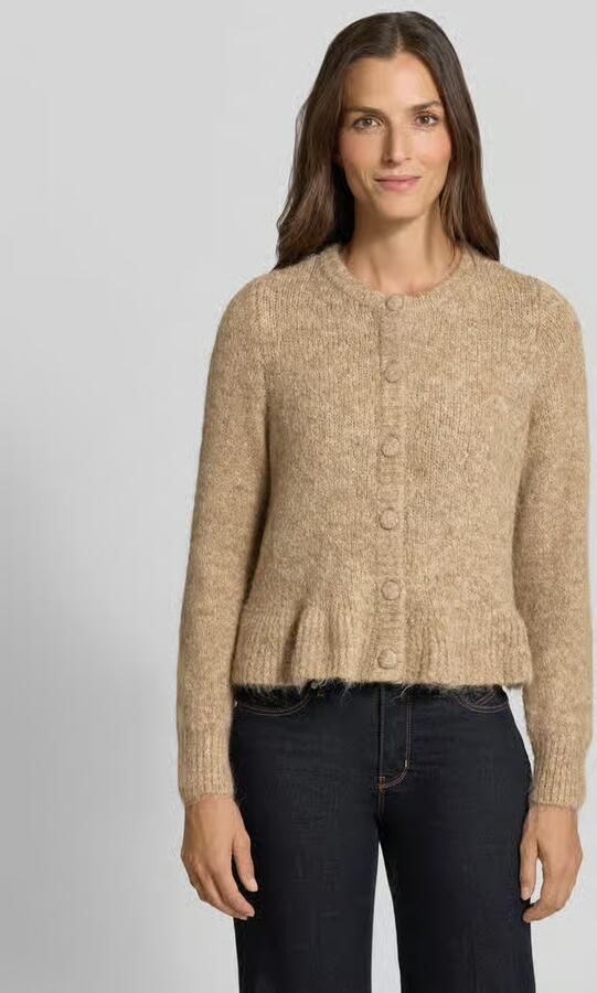 Vila Regular fit gebreid jack met wol model 'Bows' - Foto 5