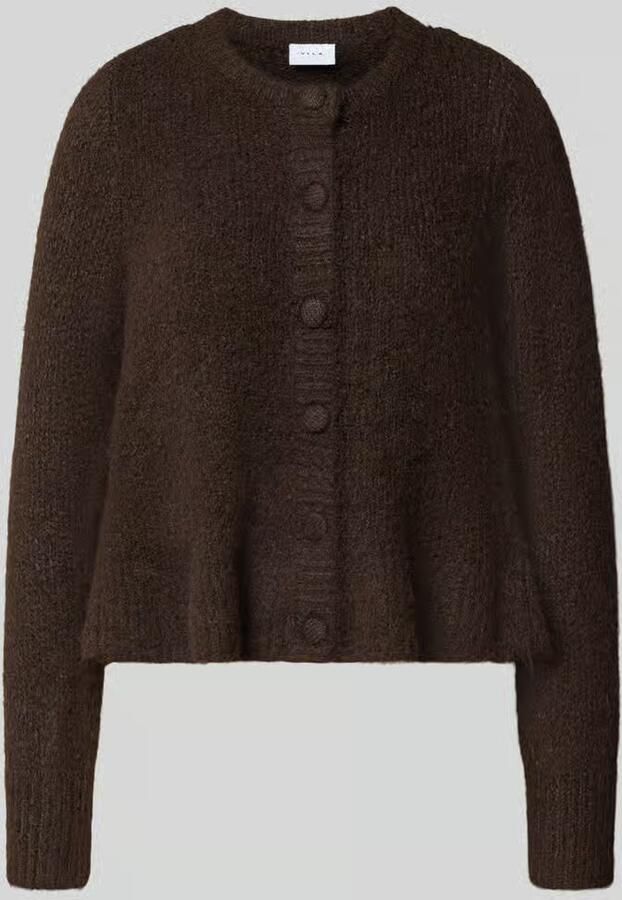 Vila Regular fit gebreid jack met wol model 'Bows'