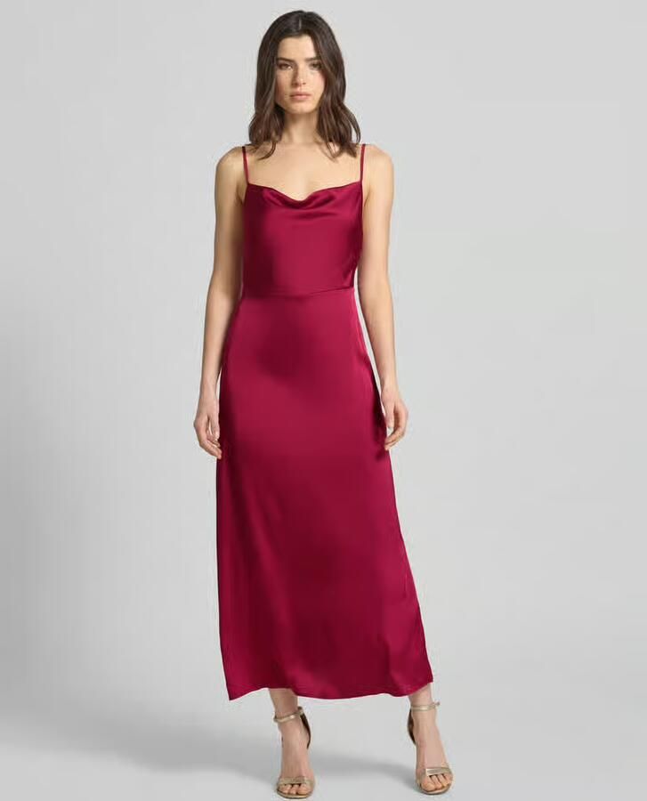 Vila regular fit midi-jurk met rugdecolleté model 'Ravenna' - Foto 4