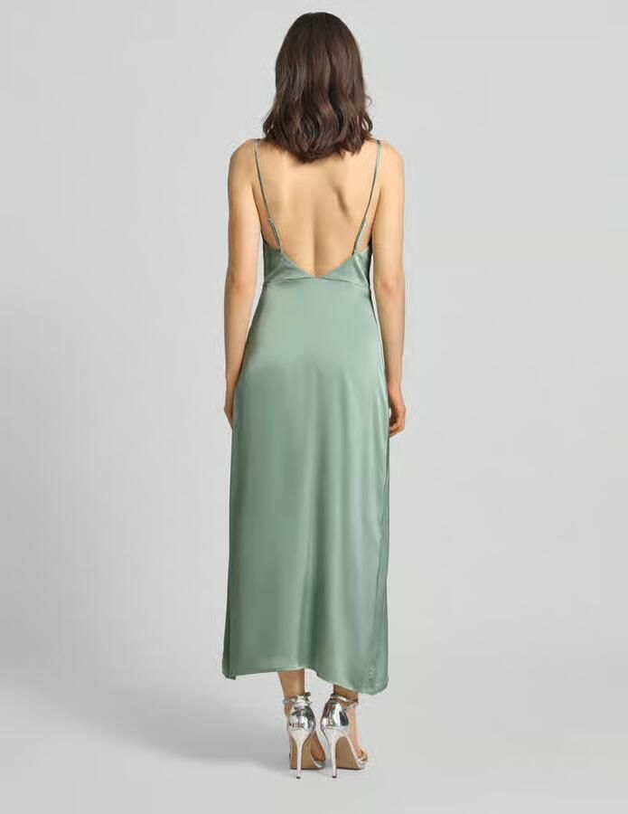 Vila regular fit midi-jurk met rugdecolleté model 'Ravenna' - Foto 4