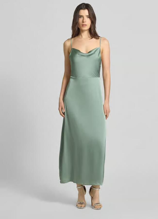 Vila regular fit midi-jurk met rugdecolleté model 'Ravenna' - Foto 6