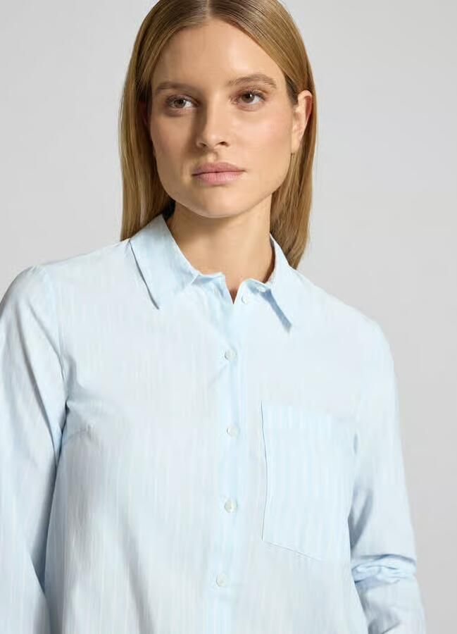 Vila Regular fit overhemdblouse met borstzak model 'Darma' - Foto 2