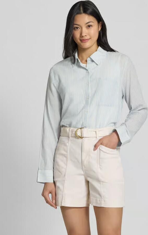 Vila Regular fit overhemdblouse met borstzak model 'RUMANA' - Foto 2