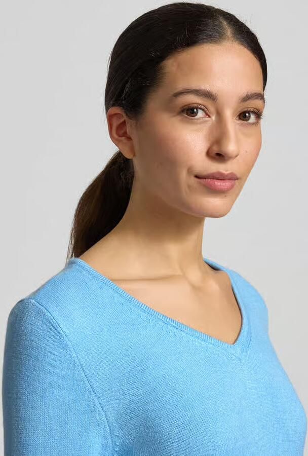 Vila Regular fit shirt van lange mouwen van viscose in gebreide look model 'Viril' - Foto 2