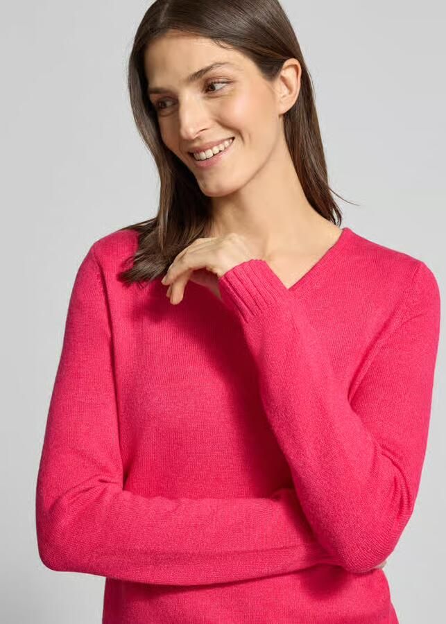 Vila Regular fit shirt van lange mouwen van viscose in gebreide look model 'Viril' - Foto 2