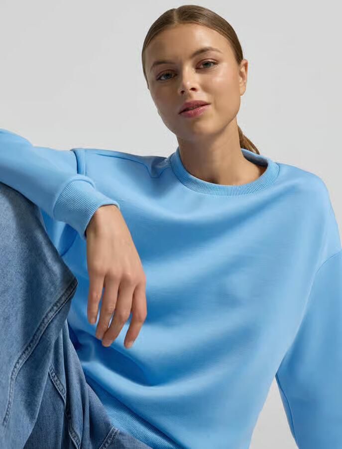 Vila Regular fit sweatshirt van viscosemix model 'Sandy' - Foto 2