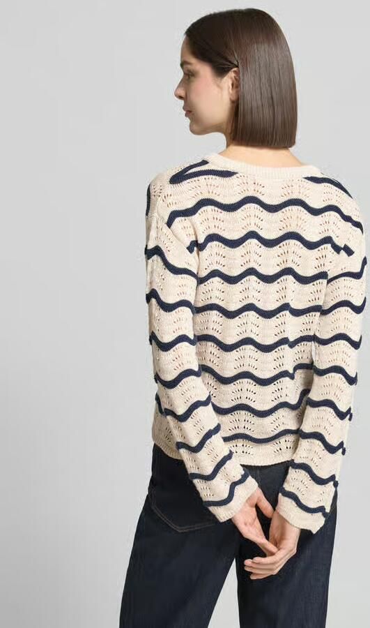 Vila regular fit trui in brei-look model 'Wave' - Foto 6