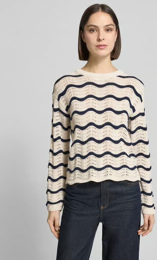 Vila regular fit trui in brei-look model 'Wave' - Foto 5