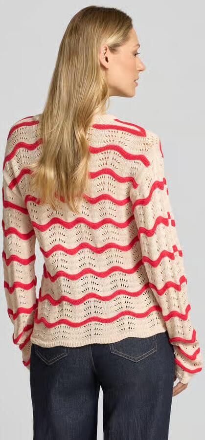 Vila regular fit trui in brei-look model 'Wave' - Foto 5