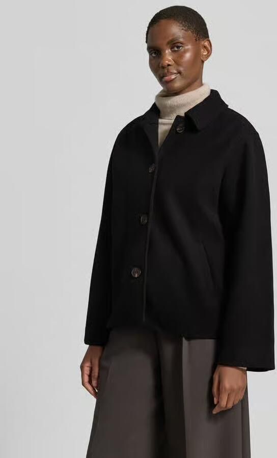 Vila relaxed fit lange jas met platte kraag model 'Claudia' - Foto 2