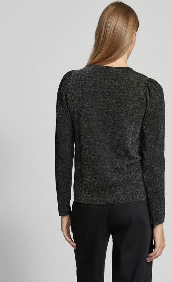 Vila Shirt met lange mouwen en ronde hals model 'ELEINA' - Foto 3