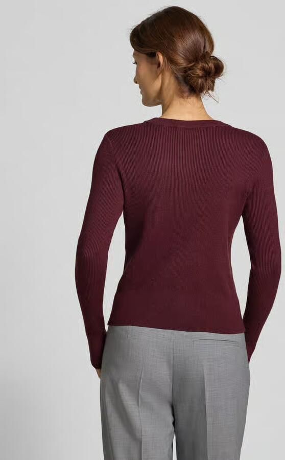 Vila Shirt met lange mouwen in gebreide look model 'Vicomfy'