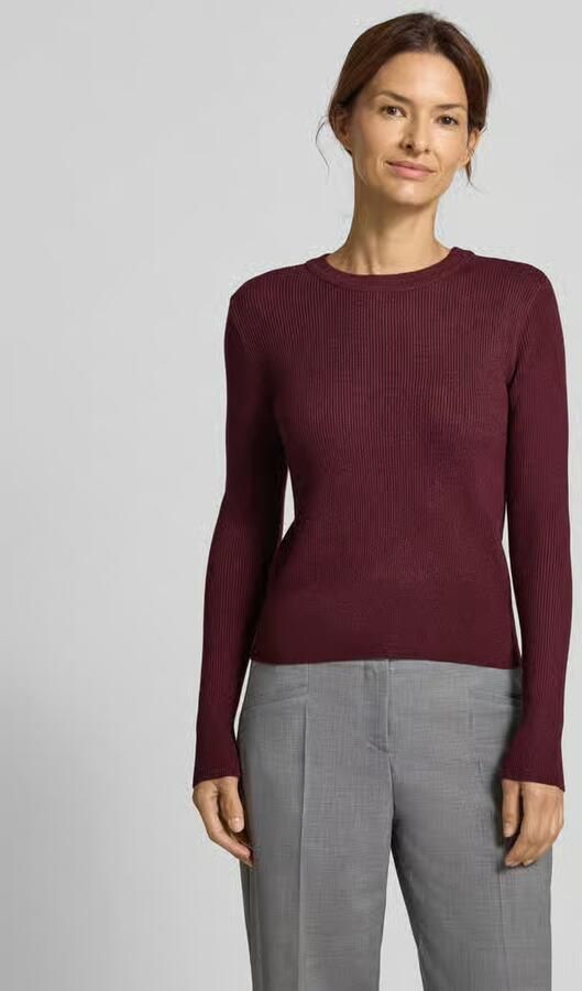 Vila Shirt met lange mouwen in gebreide look model 'Vicomfy' - Foto 2