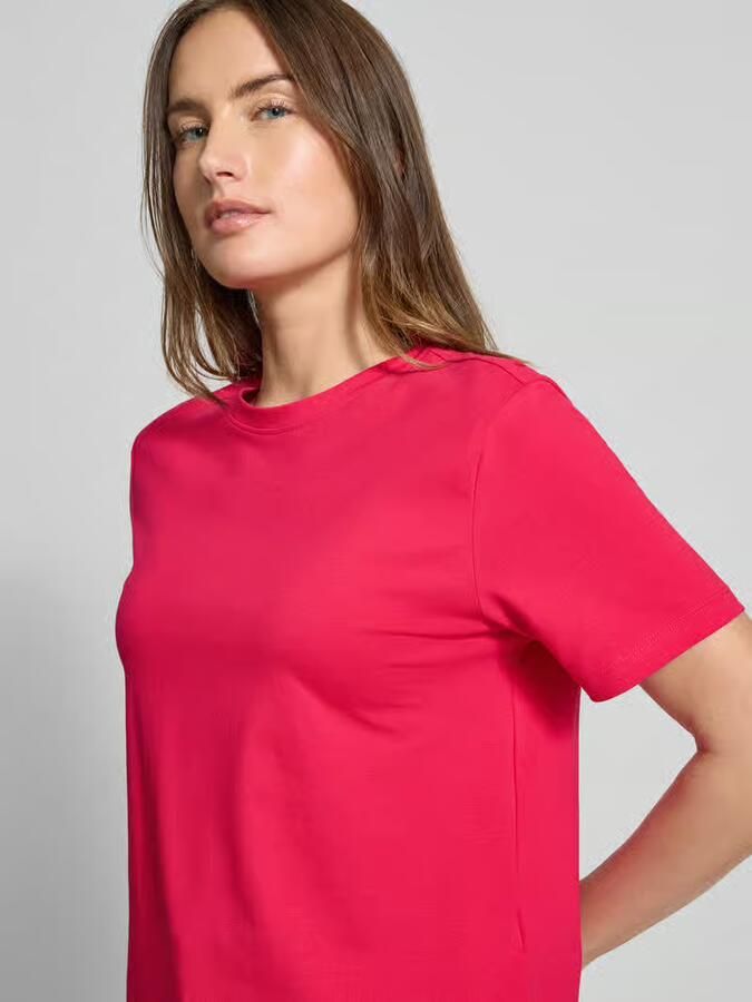 Vila T-shirt met geribde ronde hals model 'NORA' - Foto 2