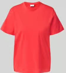 Vila T-shirt met geribde ronde hals Model 'NORA'
