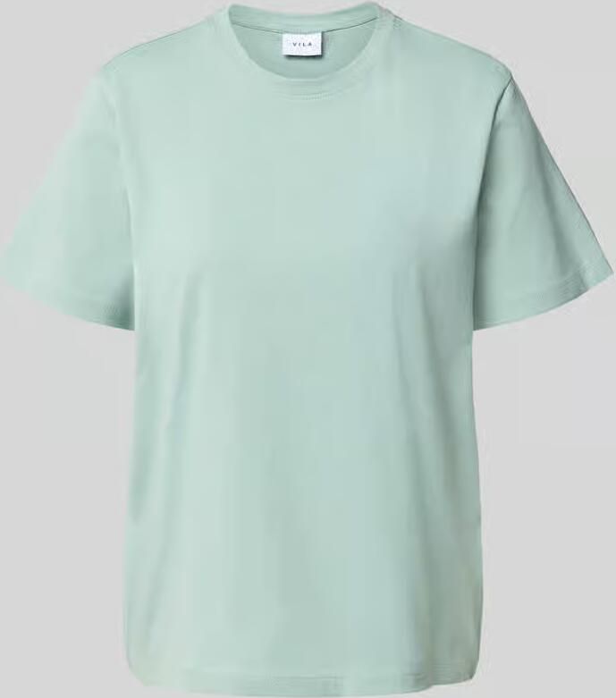 Vila T-shirt met geribde ronde hals Model 'NORA' - Foto 2