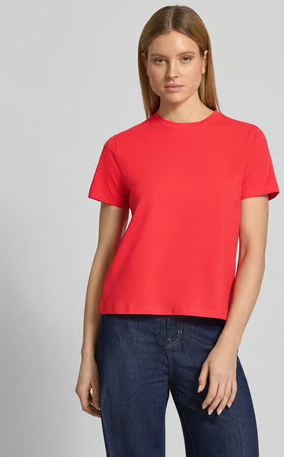 Vila T-shirt met geribde ronde hals Model 'NORA' - Foto 2