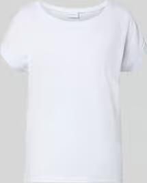 Vila Shirt met ronde hals VIDREAMERS NEW PURE T-SHIRT SU-NOOS Basic dames T-shirt met ronde hals en omgeslagen mouwen - Foto 6