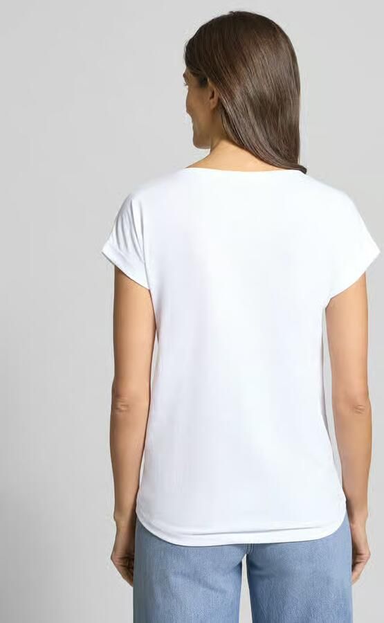 Vila Shirt met ronde hals VIDREAMERS NEW PURE T-SHIRT SU-NOOS Basic dames T-shirt met ronde hals en omgeslagen mouwen - Foto 7