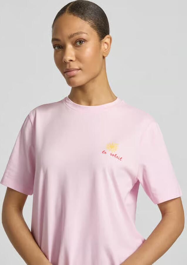Vila T-shirt met stitching model 'NORA'