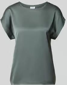 Vila T-shirt van satijn met ronde hals model 'ELLETTE' - Foto 4
