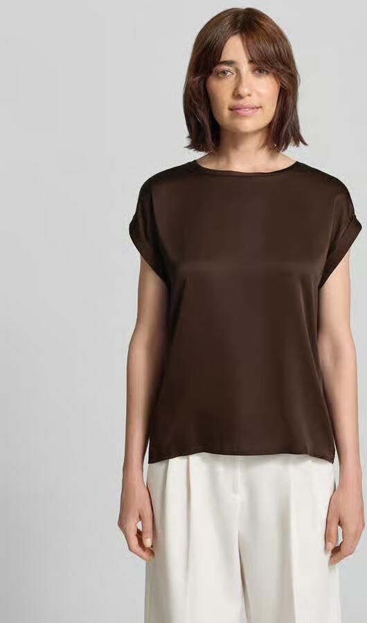 Vila T-shirt van satijn met ronde hals model 'ELLETTE' - Foto 6