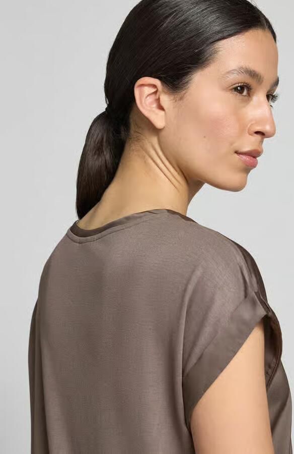 Vila T-shirt van satijn model 'ELLETTE' - Foto 3