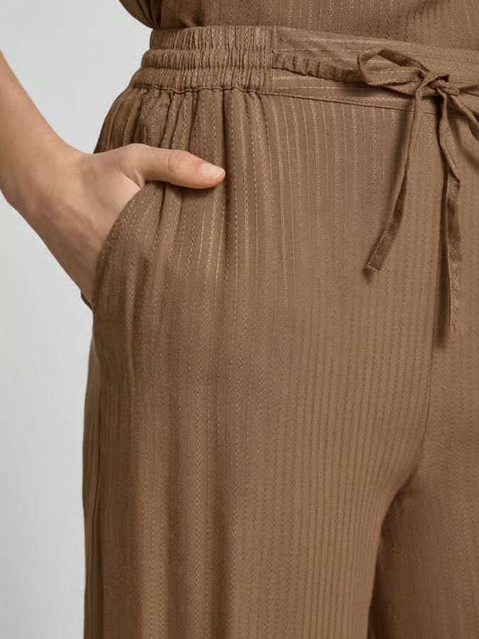Vila Wide leg broek met elastische band model 'INA'