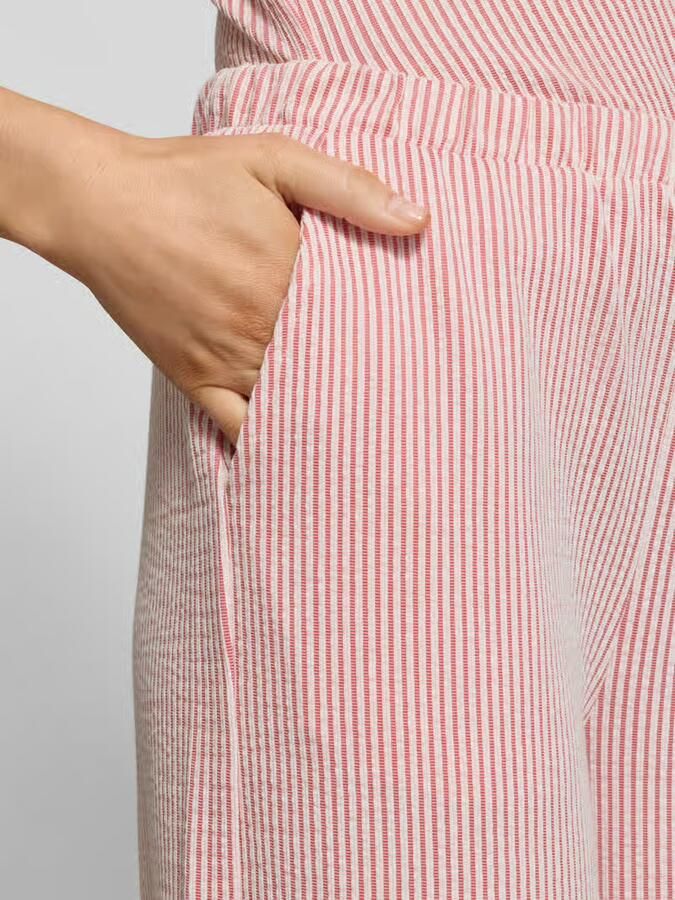 Vila Wide leg broek met elastische band model 'STRIPLO'