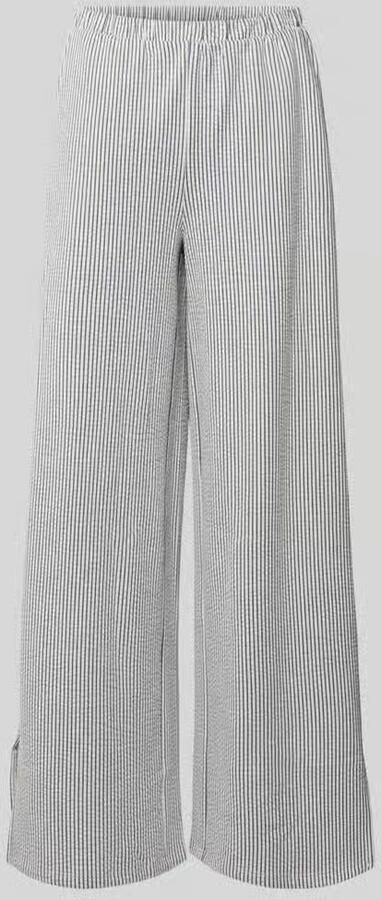 Vila Wide leg broek met elastische band model 'STRIPLO' - Foto 2