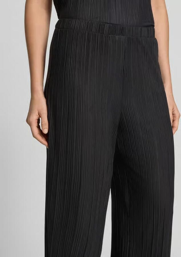 Vila Wide leg stoffen broek met plissévouwen model 'PLISA' - Foto 5